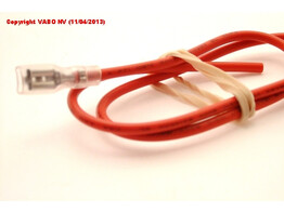 Connector Faston 4.8 Female  Red Wire 40cm