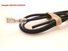 Connector Faston 4.8 Female  Black Wire 40cm
