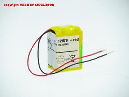 Nimh 2X V56722 - 18V -200 MAH 2x6F22 Wired