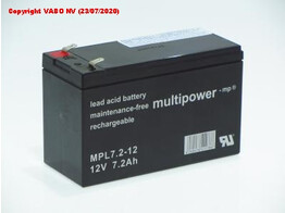 Multipower MPL7.2-12  LONGLIFE 12V 7200MAH 151x65x97.5 incl