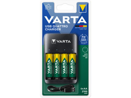 Varta Value USB Quattro Charger   4 x AA 2100mAh