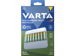 Varta Eco Charger Multi incl. 8 x Recycled AA 2100mAh