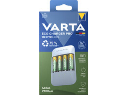 Varta Eco Charger Pro incl. 4 x Recycled AA 2100mAh